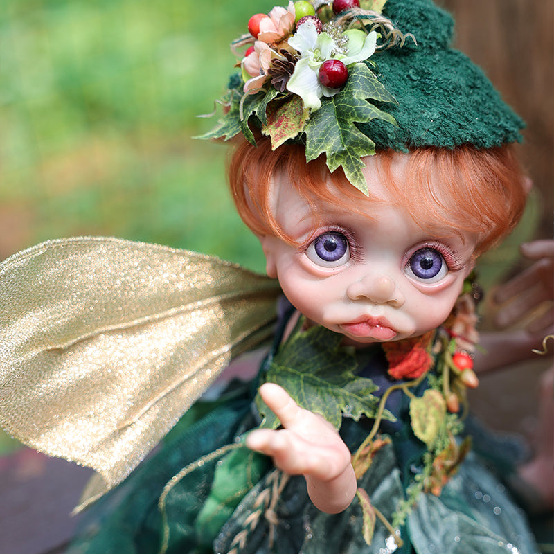 Clover 16-Inch Vinyl Forest Sprite Green Doll