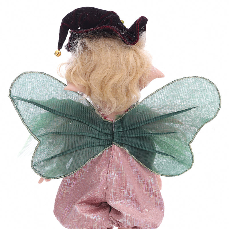 Clover 16-Inch Vinyl Forest Sprite Red-purple Doll