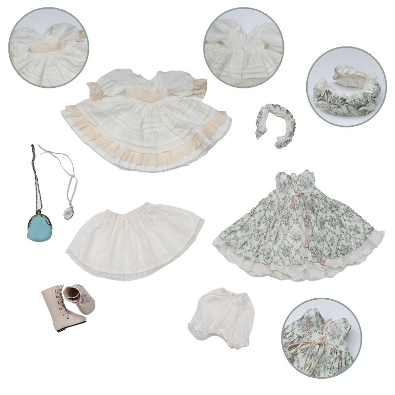 Cloveray 18‑Inch Victorian Adorable Vinyl Ball‑Jointed Collectible Doll Clothes
