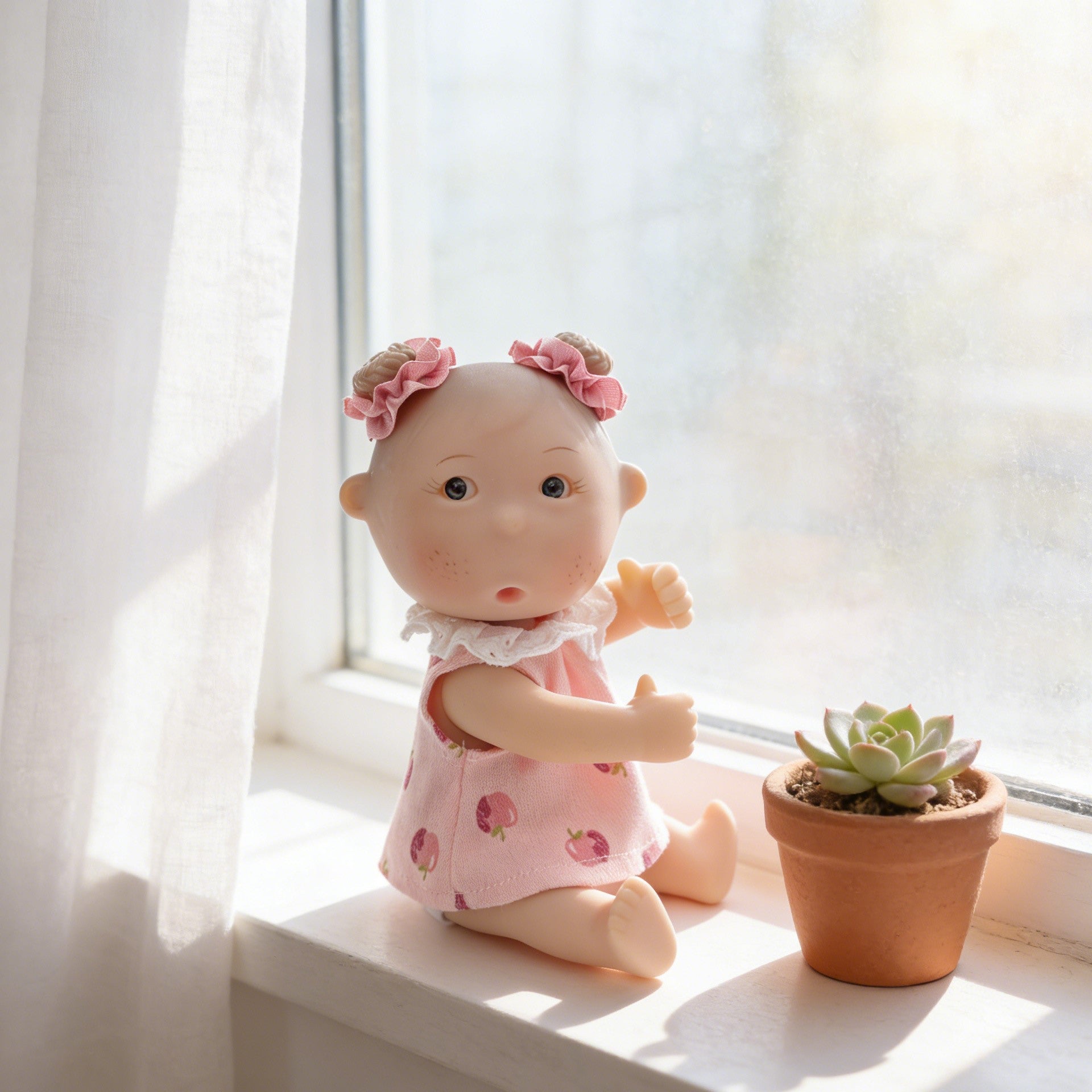 Cloveray 7-inch adorable mini vinyl doll