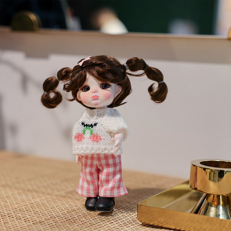 Cloveray Mini Porcelain Doll – 6 Inch Handmade Collectible