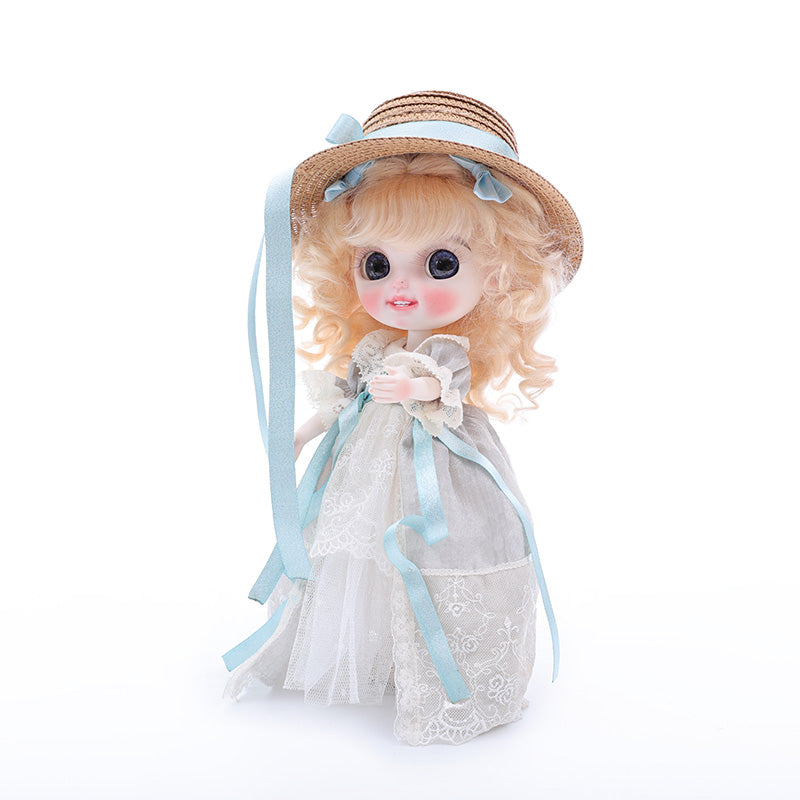 Cloveray 12-inch Big Eyes Porcelain Princess Doll with a Hat