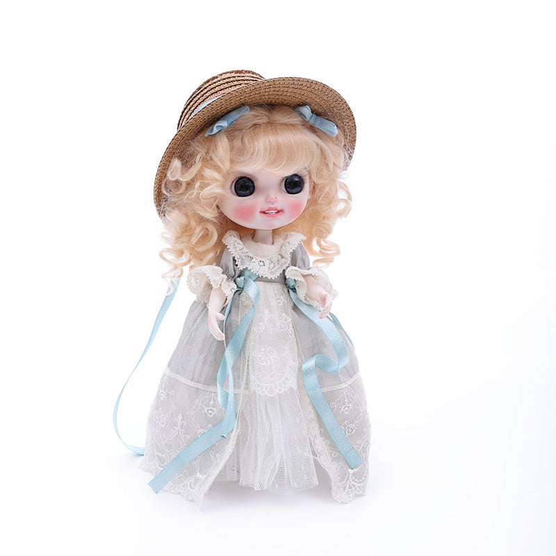 Cloveray 12-inch Big Eyes Porcelain Princess Doll with a Hat