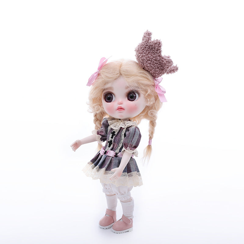 Cloveray 12-inch Big Eyes Porcelain Cute girl Doll