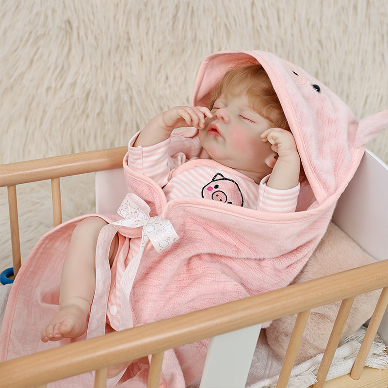 Cloveray 22 Inch Liftlike Reborn Baby Doll Wear Piglet Suit