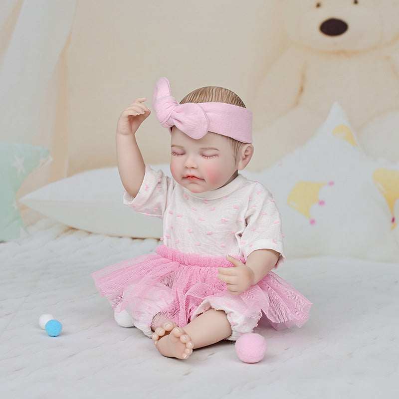 Cloveray Pink Dream Series · 12-inch Full Vinyl Reborn Doll