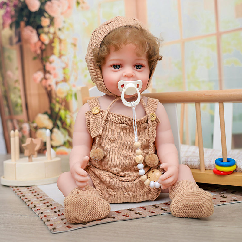 Cloveray 22-inch cute baby modelling enamel doll