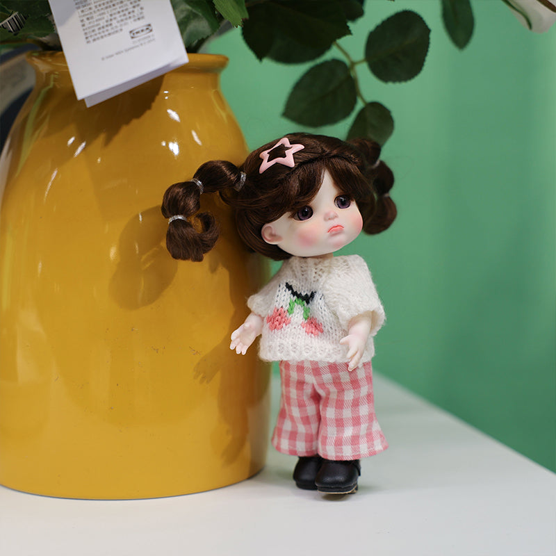 Cloveray Mini Porcelain Doll – 6 Inch Handmade Collectible