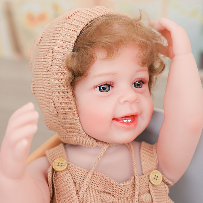 Cloveray 22-inch cute baby modelling enamel doll