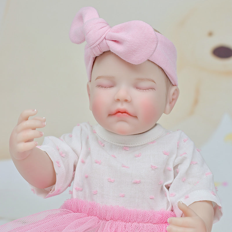 Cloveray Pink Dream Series · 12-inch Full Vinyl Reborn Doll