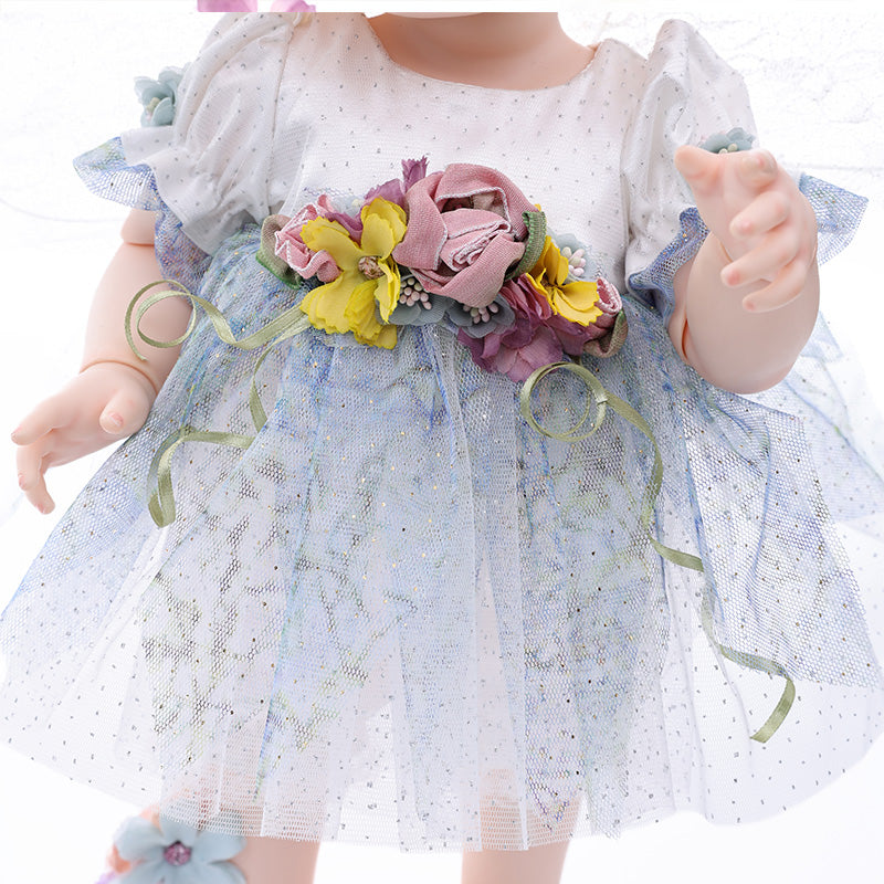 Cloveray 20 inch Adorable Vinyl BJD Girl Toddler Doll for Kids Birthday Gift
