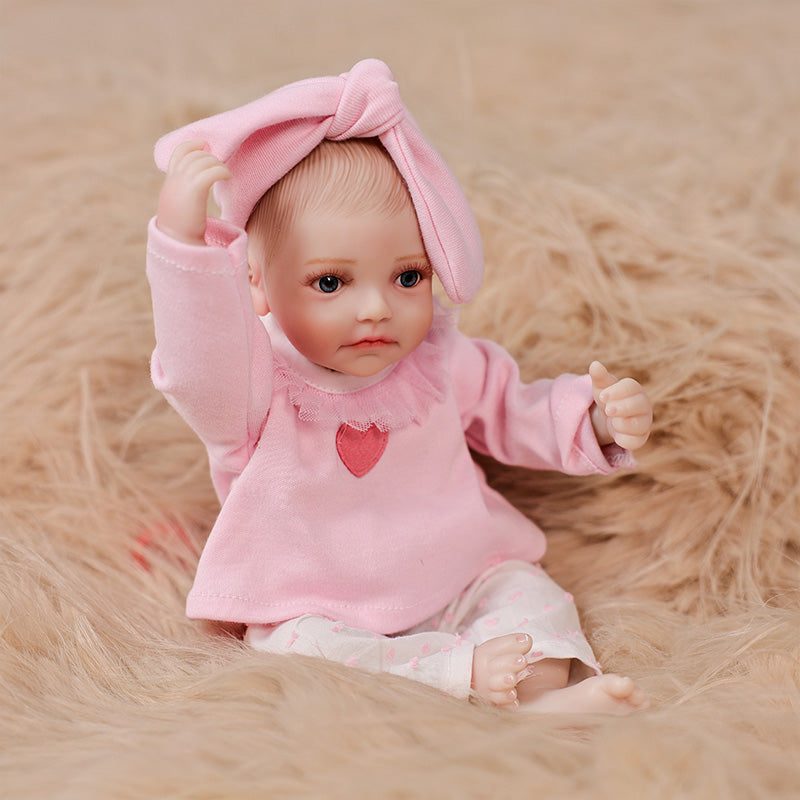 Cloveray  12-inch Pink Dream(eyes open)  Full Vinyl Reborn Doll