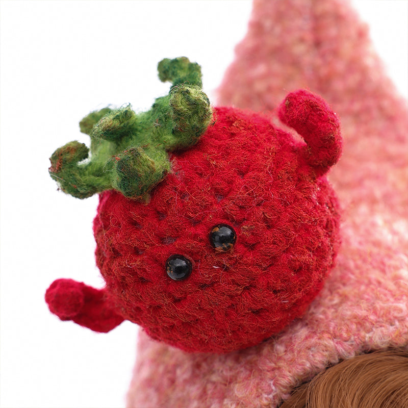 Cloveray 18 Inch Vinyl Lifelike Reborn Baby Doll in Tomato Costume