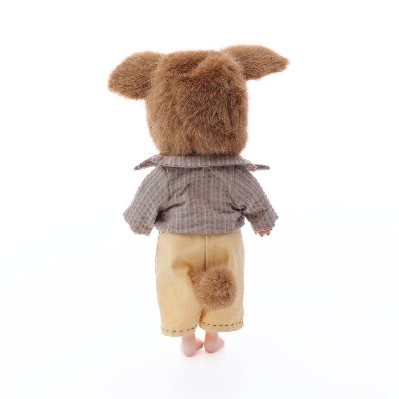 Cloveray Adorable 10 Inch Porcelain Dress-up Baby Brown rabbit Dolls (BJD)