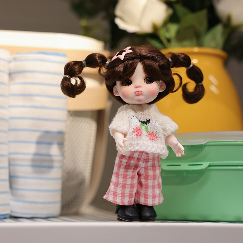 Cloveray Mini Porcelain Doll – 6 Inch Handmade Collectible