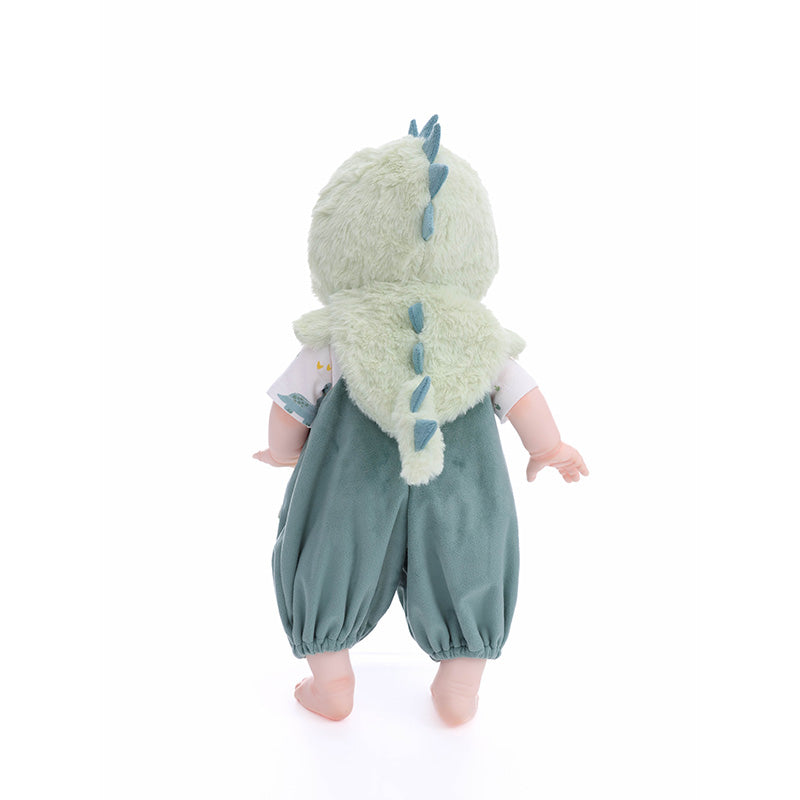 Green Baby Dinosaur Doll 18-inch Full Vinyl Reborn Doll