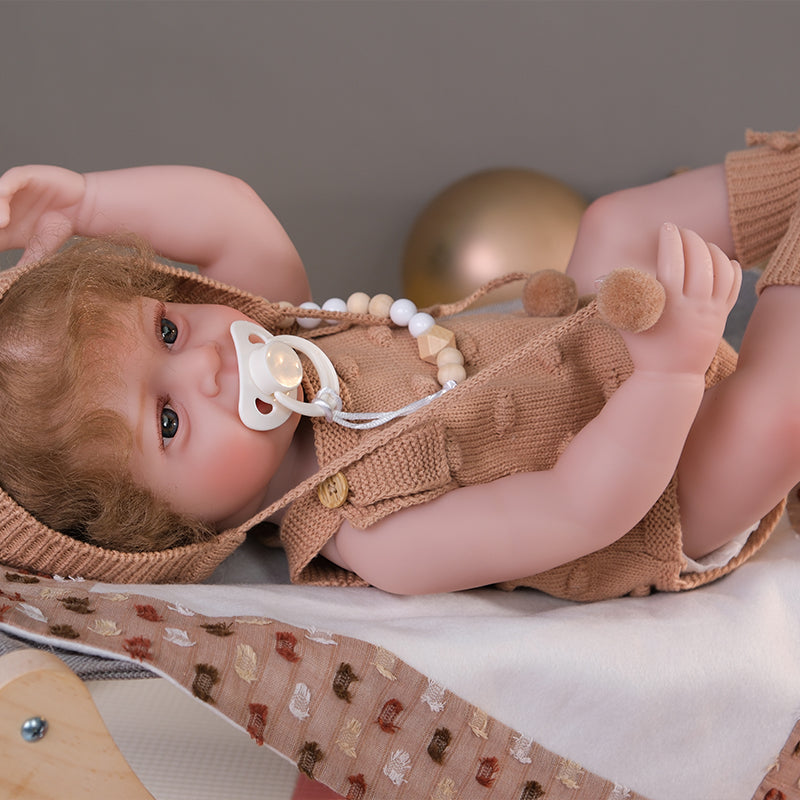 Cloveray 22-inch cute baby modelling enamel doll