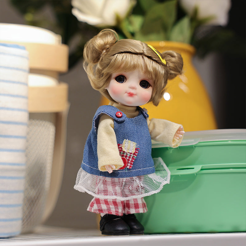 Cloveray 6-Inch Porcelain Doll · Handmade Collectible Edition