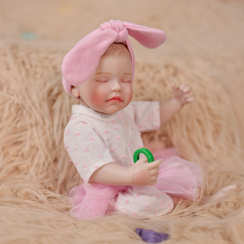 Cloveray Pink Dream Series · 12-inch Full Vinyl Reborn Doll