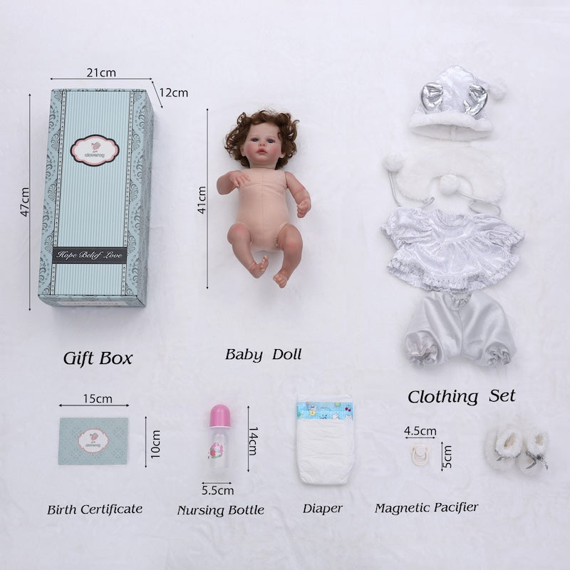 Colveray Reborn Baby Doll 20 inch Lifelike Newborn Girl Babe Doll Gifts