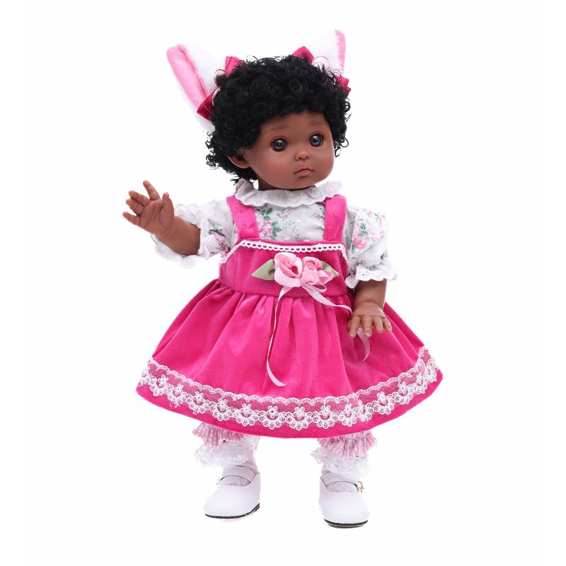 Cloveray 18-inch Kawaii Pink Overalls