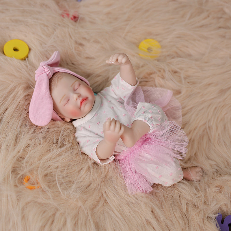 Cloveray Pink Dream Series · 12-inch Full Vinyl Reborn Doll