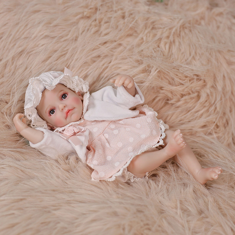 Cloveray Exquisite Baby Pink Series · 12-Inch Full Vinyl Reborn Doll