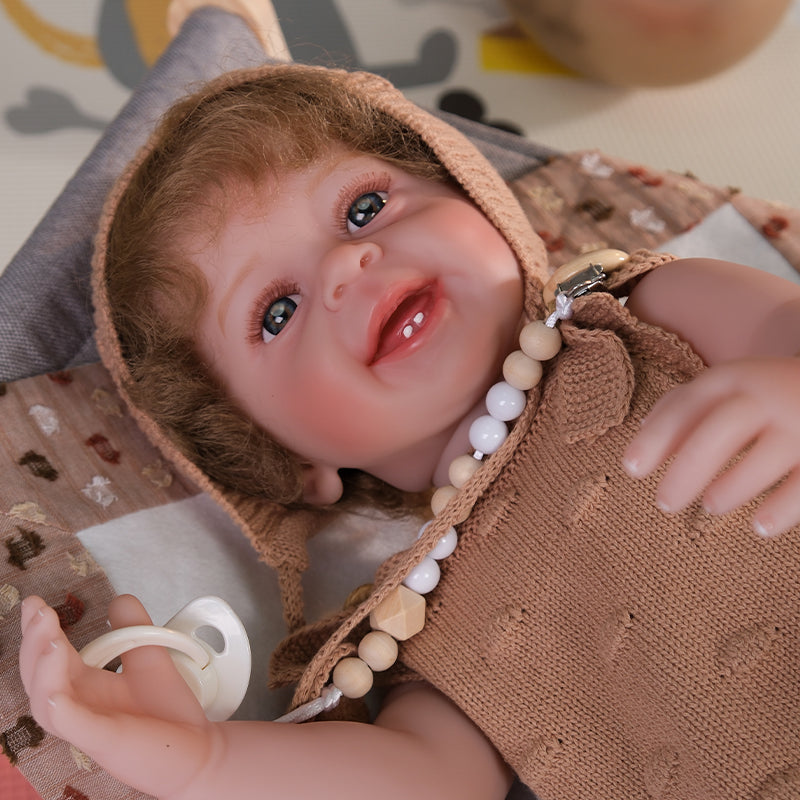 Cloveray 22-inch cute baby modelling enamel doll