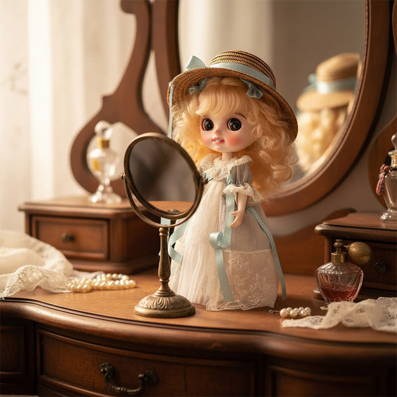 Cloveray 12-inch Big Eyes Porcelain Princess Doll with a Hat