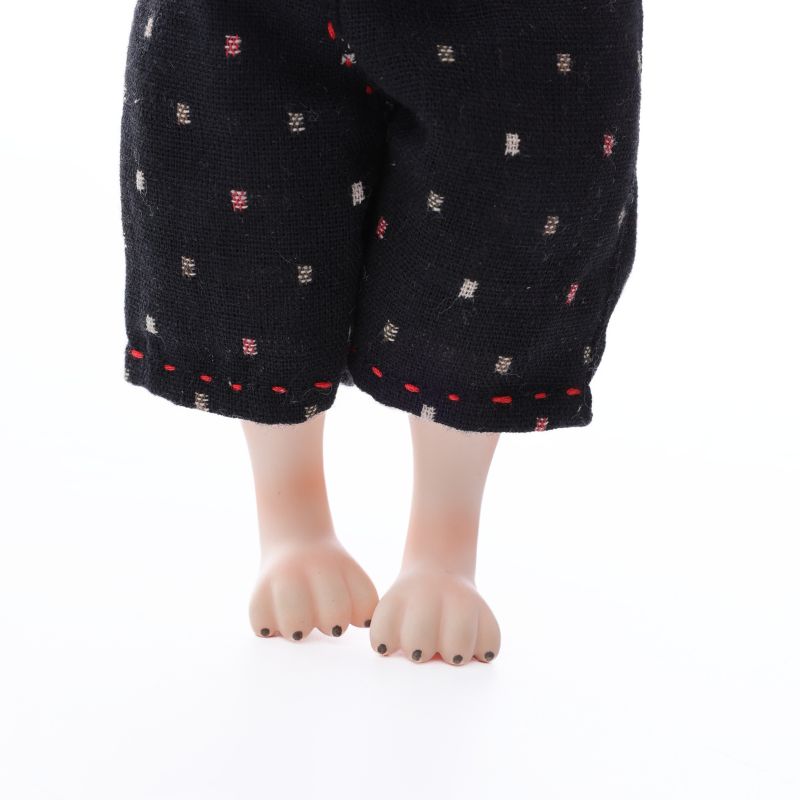 Cloveray Adorable 10 Inch Porcelain Dress-up Baby Black rabbit Dolls (BJD)