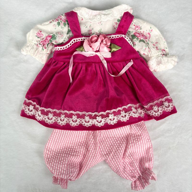 Cloveray 18-inch Kawaii Pink Overalls