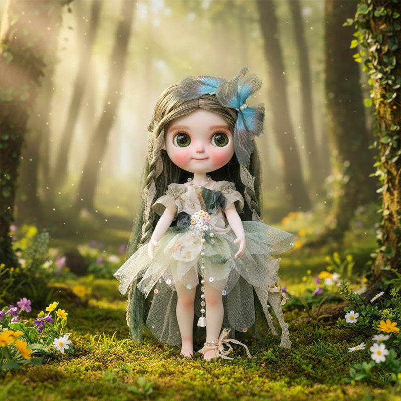 Cloveray 12-inch Forest Princess Porcelain Fairy Doll