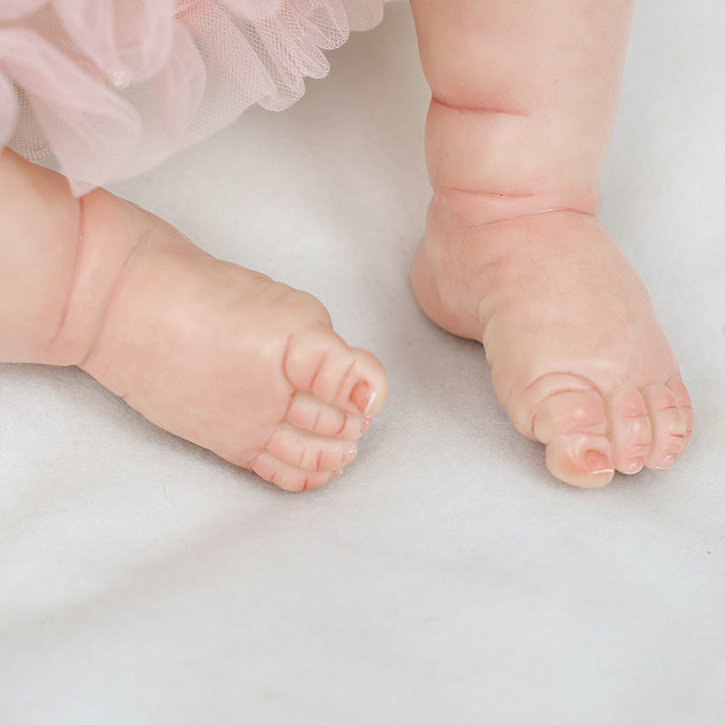 Cloveray 20 Inch Liftlike Reborn Baby Doll Wear Light Pink Bow
