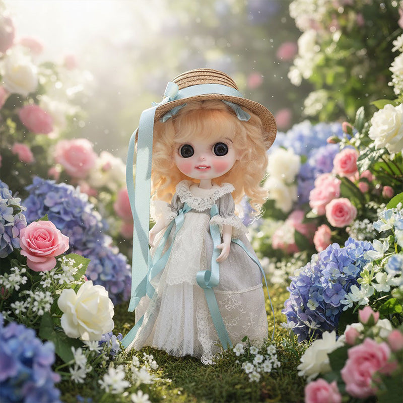 Cloveray 12-inch Big Eyes Porcelain Princess Doll with a Hat