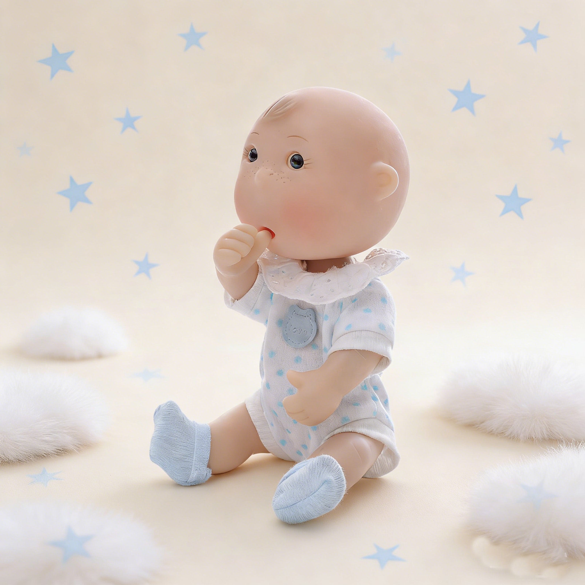 Cloveray 7-inch adorable mini vinyl doll