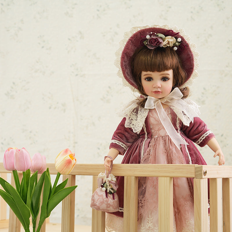 Clveray Antique Bisque Doll