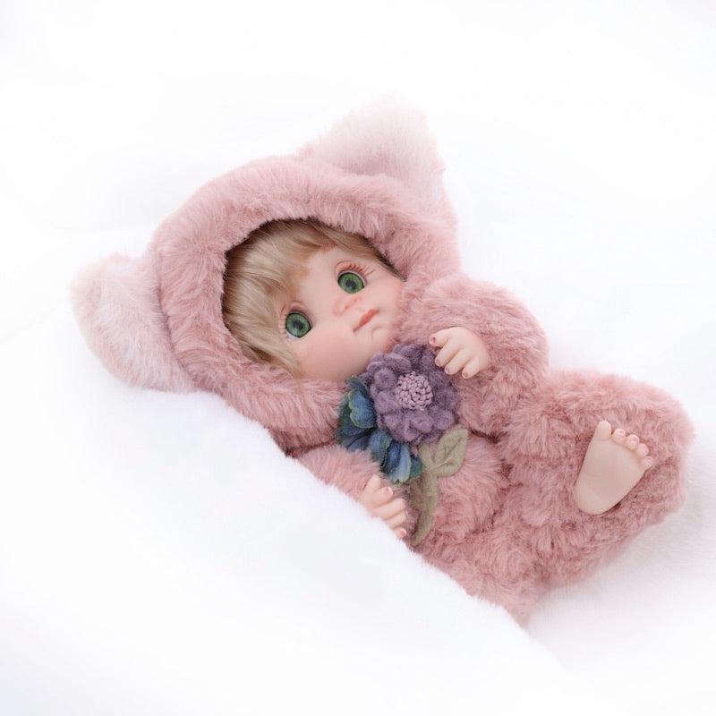 Cloveray Premium Plush Fox Baby Doll 10 inch Ultra-Soft Animal Costume Toy Dolls Name Coco