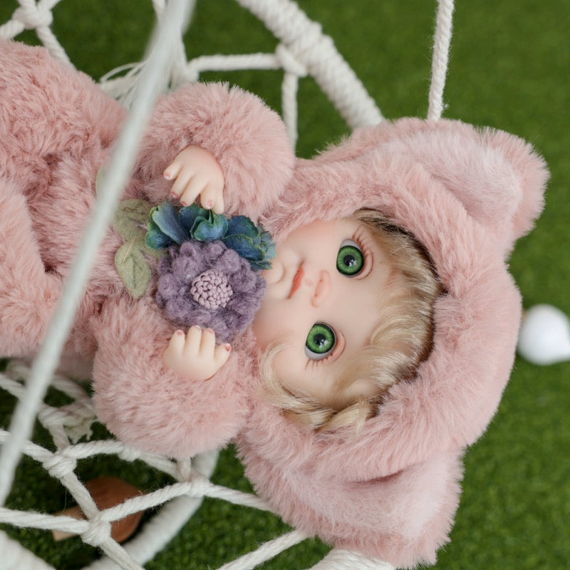 Cloveray Premium Plush Fox Baby Doll 10 inch Ultra-Soft Animal Costume Toy Dolls Name Coco