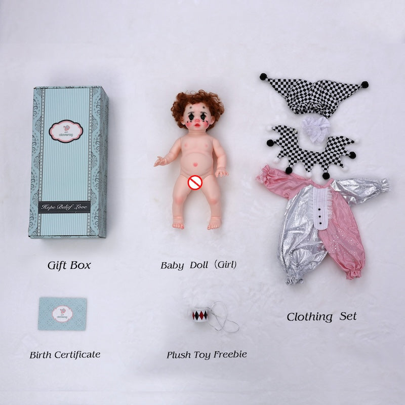 Cloveray Trendy Toy Clown Doll 18 inch Collectible Hand Painted