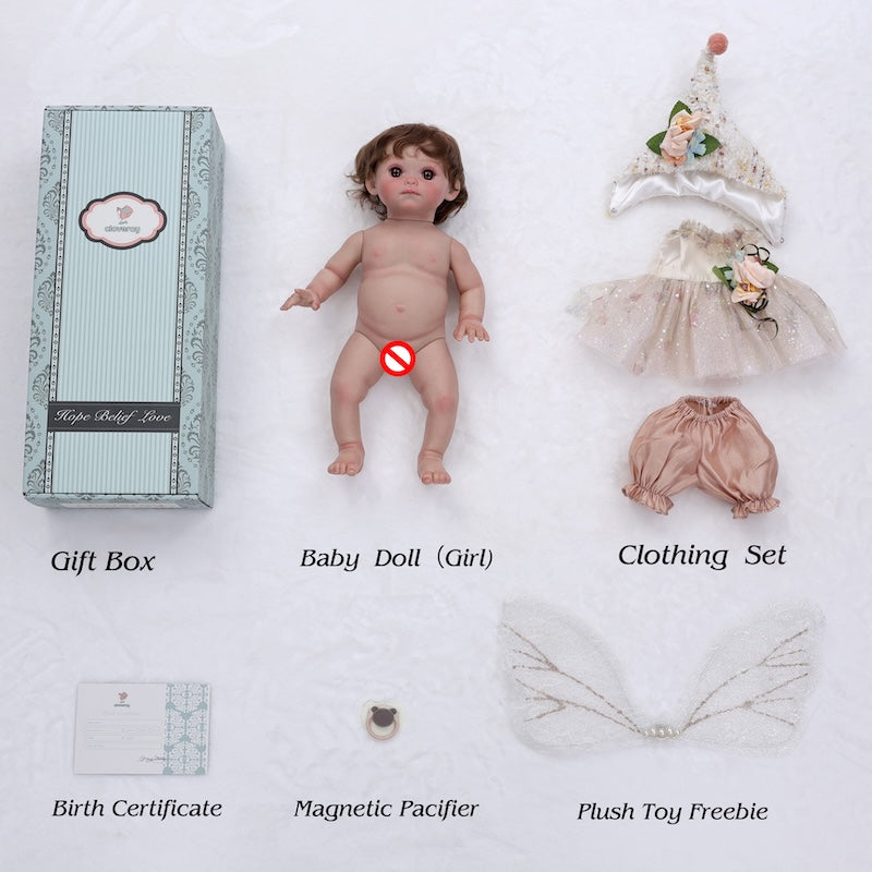 Cloveray The Little Fairy Realistic Reborn Baby Dolls 18''