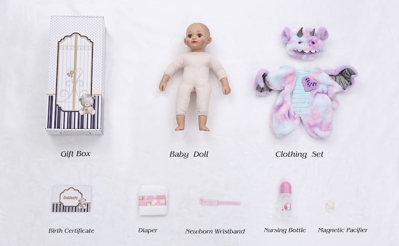 Cloveray Realistic Vinyl Biracial Reborn Baby Doll for Kids Birthday Present