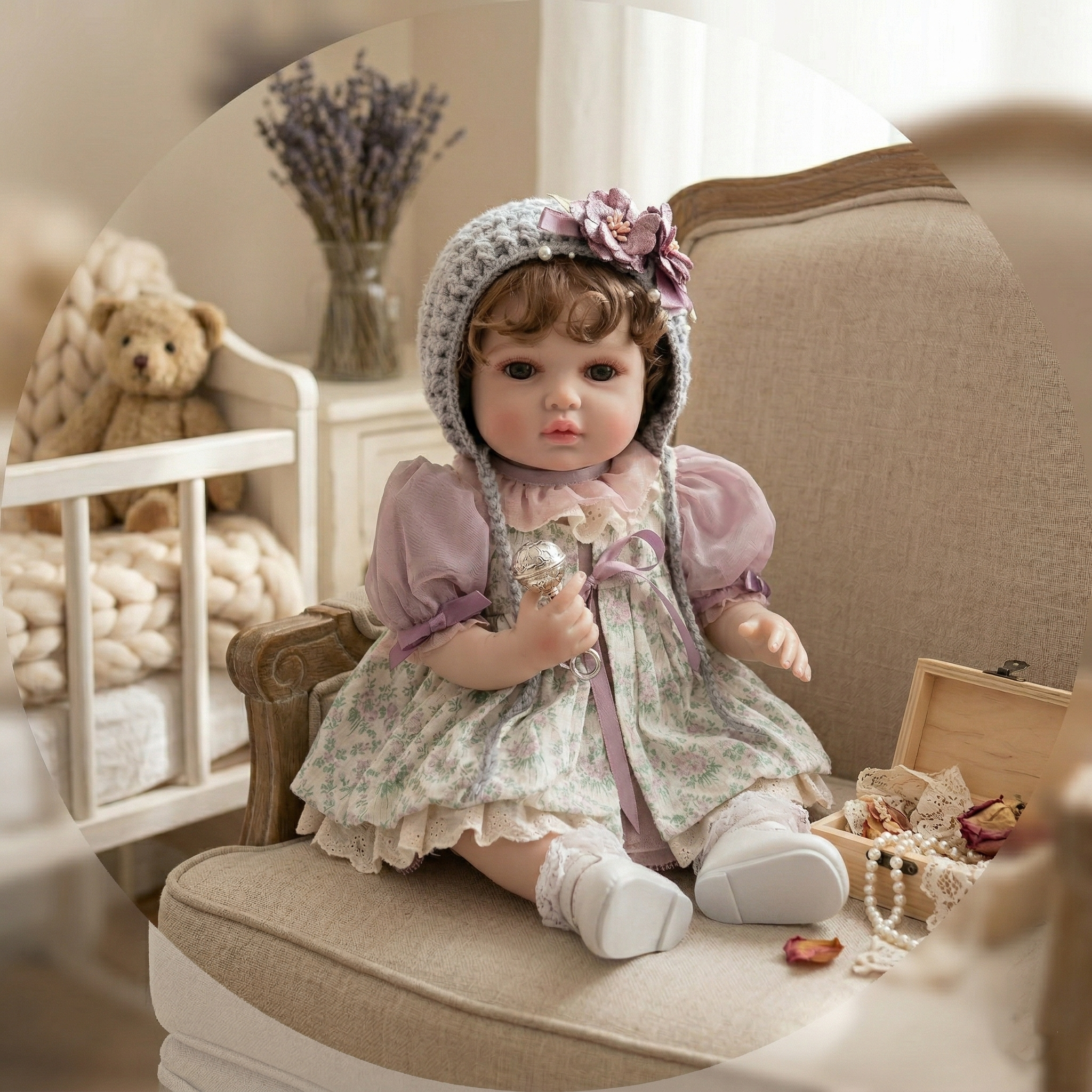 Cloveray 20inch realistic vinyl reborn doll