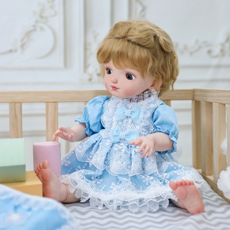 Cloveray Adorable BJD Hard Vinyl Toddler Doll‘s wig