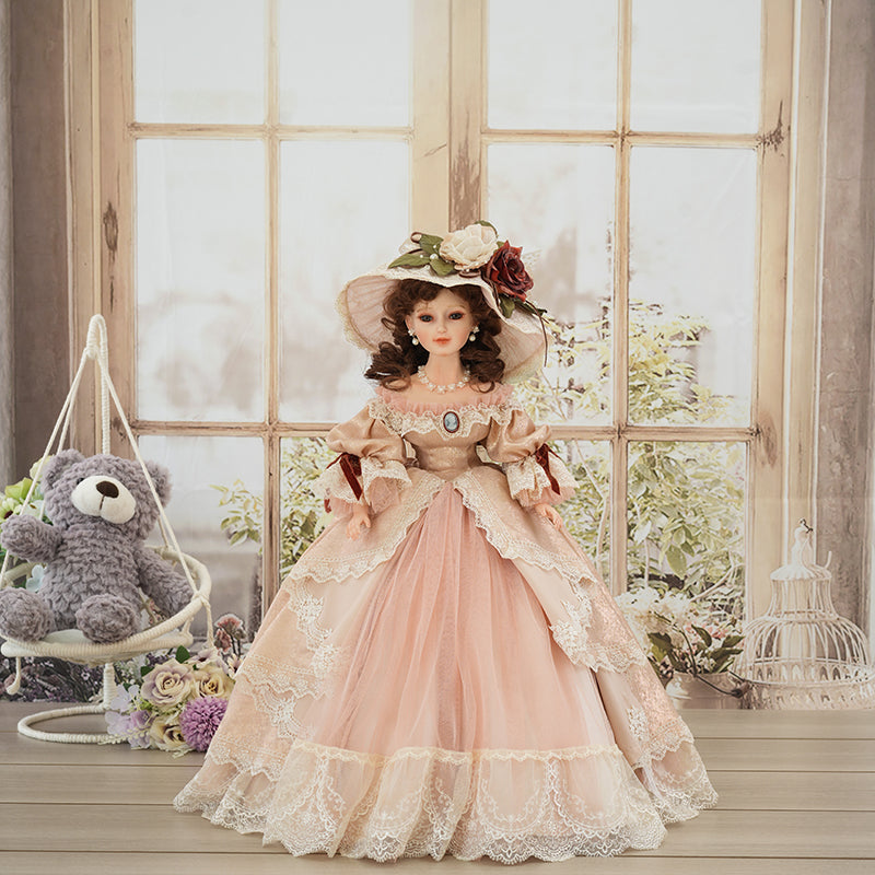 Cloveray 22-Inch Antique Palace-Style Victorian Porcelain Dolls with G