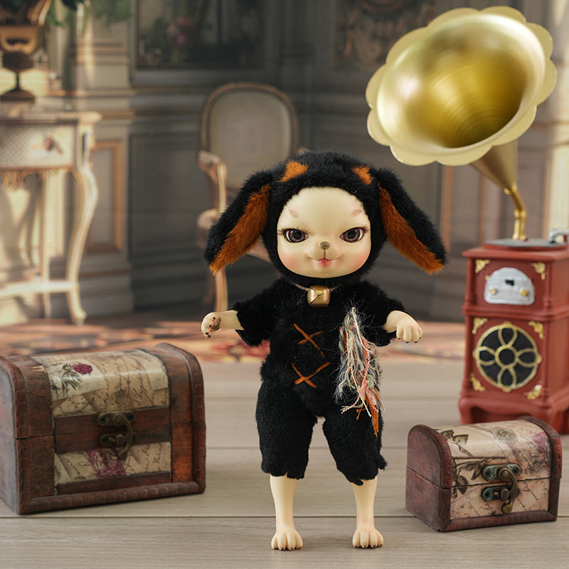 Posable Ceramic Puppy Doll BJD