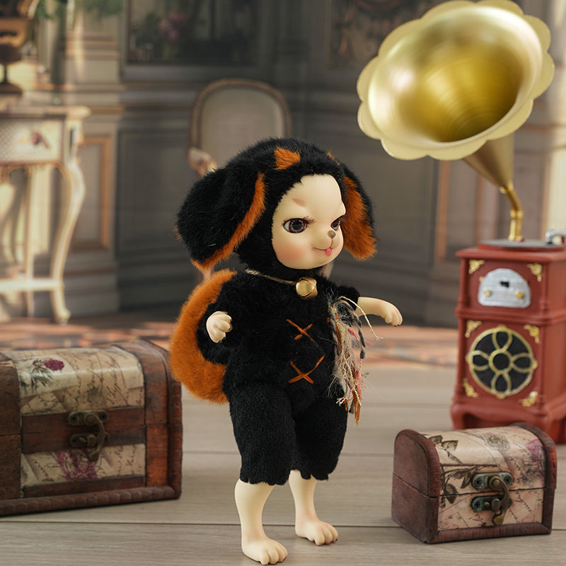 Posable Ceramic Puppy Doll BJD