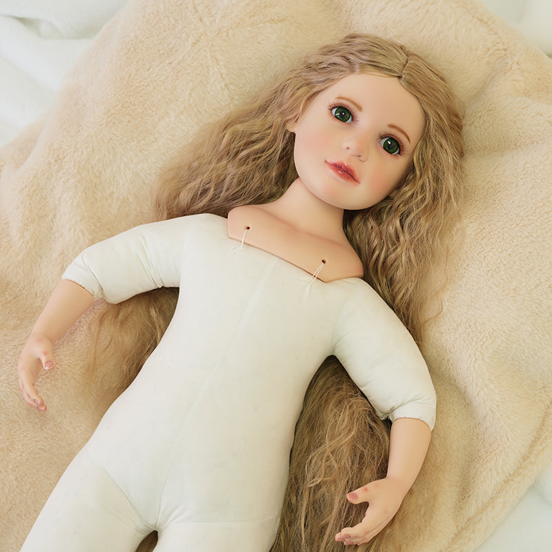 Cloveray Modern Realistic Girl Doll Toy 28 Inch Beautiful Hand-painted Adorable Doll