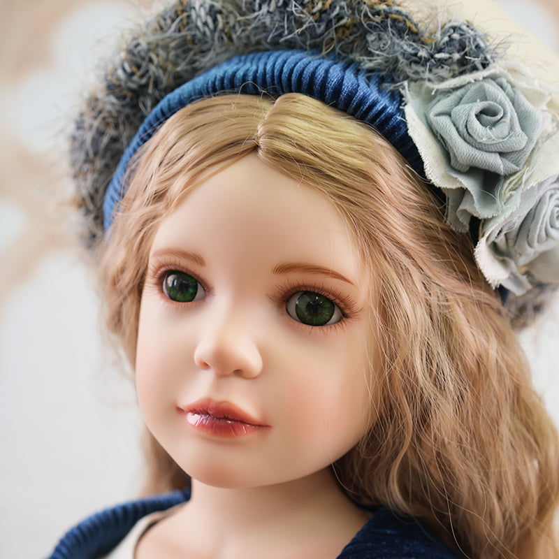 Cloveray Modern Realistic Girl Doll Toy 28 Inch Beautiful Hand-painted Adorable Doll