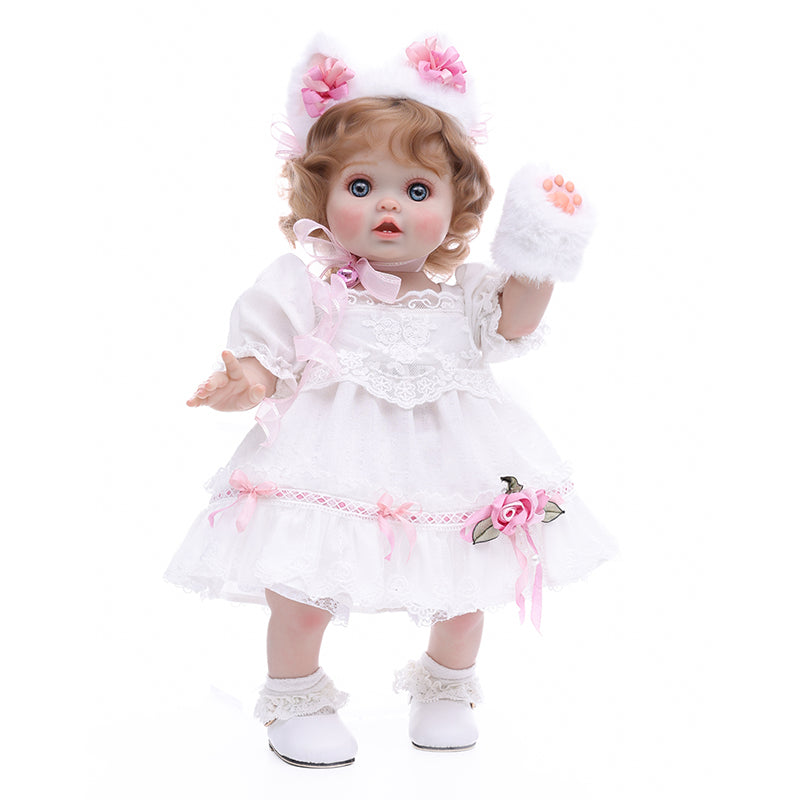 Cloveray Adorable 18 Inch Trendy Toy Girl Vinyl Dolls for Kids