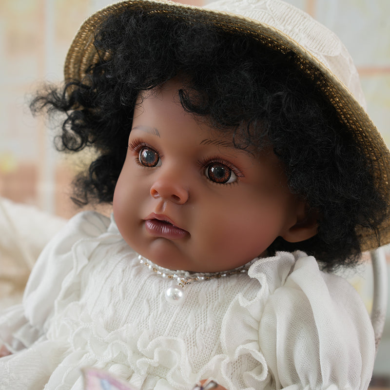 Cloveray black reborn baby doll